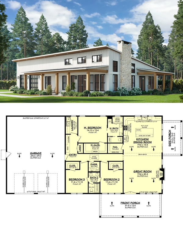 Custom two story barndominium floor plan and metal building home design by Turn Key Building Finder